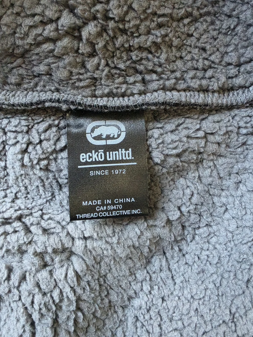Ecko Unlimited Black Full-Zip Tip Top Sherpa Hoodie Medium NWT